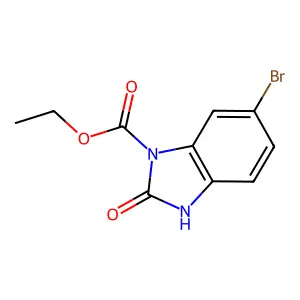 ethyl 6-bromo-2-oxo-2,3-dihydro-1H-1,3-benzimidazole-1-carboxylate structure