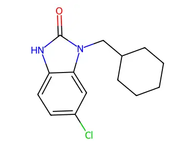 2H-Benzimidazol-2-one, 6-chloro-1-(cyclohexylmethyl)-1,3-dihydro- structure