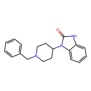 1,3-Dihydro-1-(1-benzyl-4-piperidinyl)-2H-benzimidazol-2-one structure