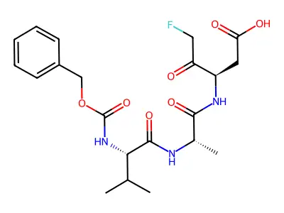 Cbz-Val-Ala-D-Asp-CH2F structure