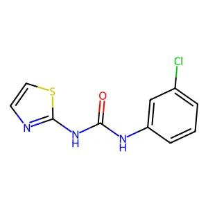 Urea, N-(3-chlorophenyl)-N'-2-thiazolyl- structure