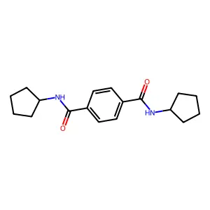 N,N'-Dicyclopentyl terephthalamide structure