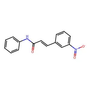 (2E)-3-(3-nitrophenyl)-N-phenylprop-2-enamide structure