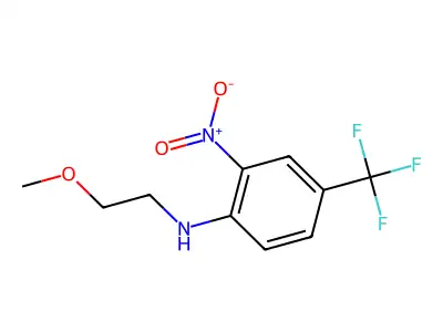 N-(2-methoxyethyl)-2-nitro-4-(trifluoromethyl)aniline structure