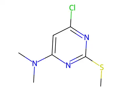 6-Chloro-N,N-dimethyl-2-(methylthio)pyrimidin-4-amine structure