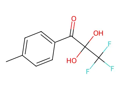 3,3,3-Trifluoro-2,2-dihydroxy-1-(4-methylphenyl)propan-1-one structure