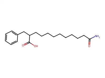 12-Amino-2-benzyl-12-oxododecanoic acid structure