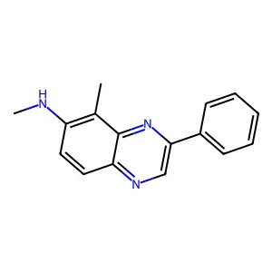 6-Quinoxalinamine, N,5-dimethyl-3-phenyl- structure