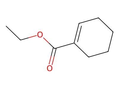 1-Cyclohexene-1-carboxylic acid, ethyl ester structure