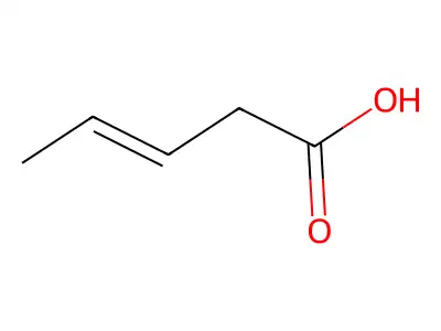 3-Pentenoic acid structure