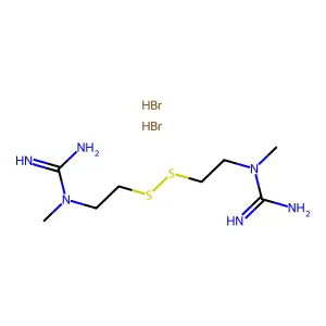 Guanidine, N,N'''-(dithiodi-2,1-ethanediyl)bis(N-methyl-, dihydrobromide structure