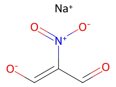 Sodium 2-nitro-1,3-dioxopropan-2-ide structure