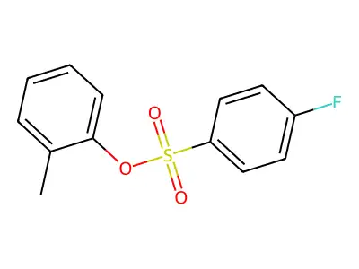 (2-Methylphenyl) 4-fluorobenzenesulfonate structure