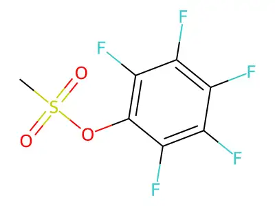 Perfluorophenyl methanesulfonate structure