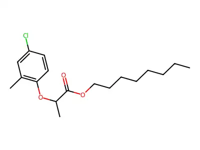 Octyl 2-(4-chloro-2-methylphenoxy)propanoate structure