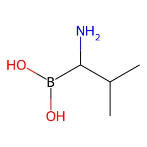 (1-Amino-2-methylpropyl)boronic acid structure
