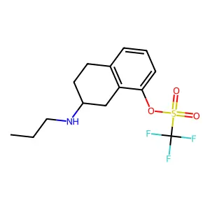 8-(((Trifluoromethyl)sulfonyl)oxy)-2-(n-propylamino)tetralin structure