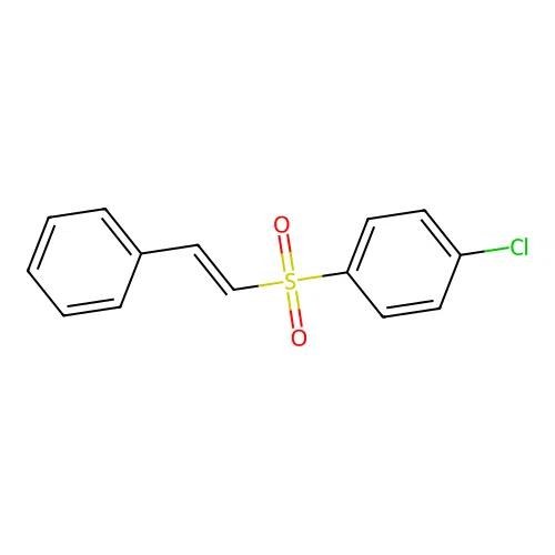 1-Chloro-4-(((1E)-2-phenylethenyl)sulfonyl)benzene structure