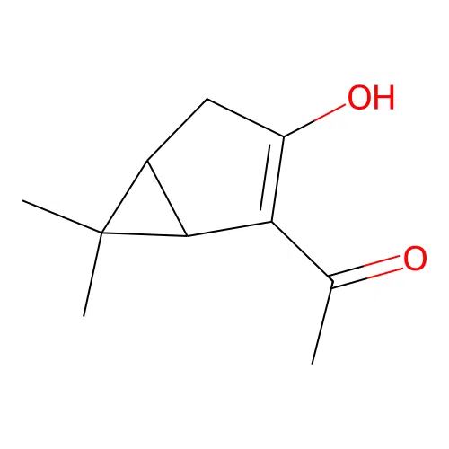 1-(3-Hydroxy-6,6-dimethyl-2-bicyclo[3.1.0]hex-2-enyl)ethanone structure