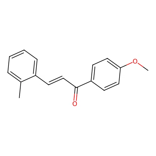 (2E)-1-(4-Methoxyphenyl)-3-(2-methylphenyl)prop-2-en-1-one structure