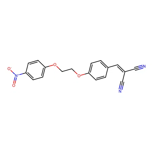 {4-[2-(4-Nitrophenoxy)ethoxy]benzylidene}propanedinitrile structure