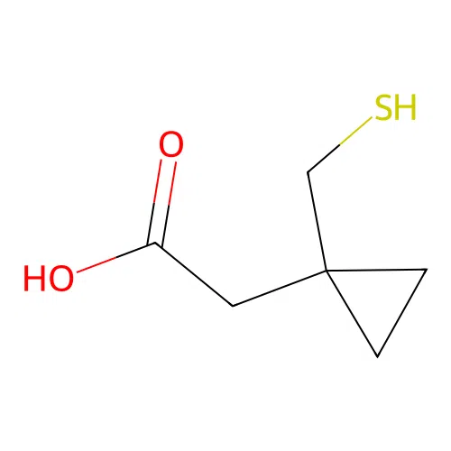 1-(Mercaptomethyl)cyclopropaneacetic acid structure