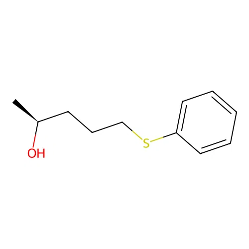 (s)-(+)-5-(Phenylthio)-2-pentanol structure