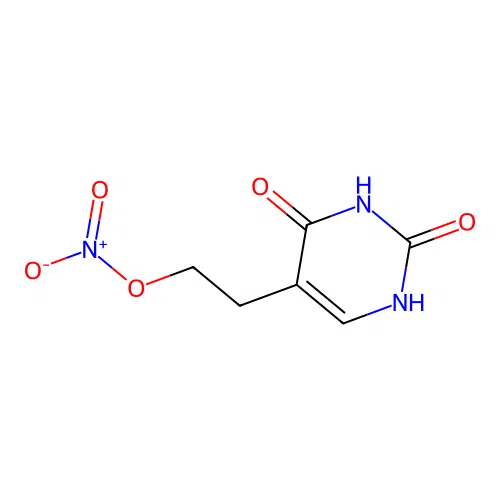 5-[2-(Nitrooxy)ethyl]-2,4(1H,3H)-pyrimidinedione structure