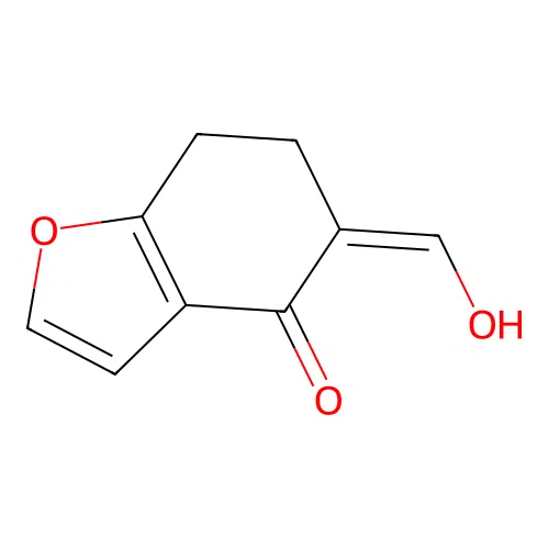 (5Z)-5-(Hydroxymethylidene)-4,5,6,7-tetrahydro-1-benzofuran-4-one structure