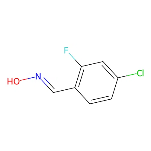 4-Chloro-2-fluorobenzaldoxime structure