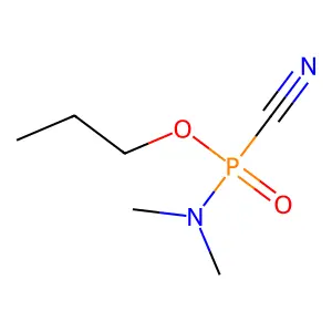 Propyl N,N-dimethylphosphoramidocyanidate structure