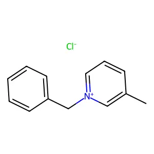 Pyridinium, 3-methyl-1-(phenylmethyl)-, chloride (1:1) structure