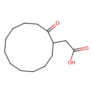 Cyclododecaneaceticacid, 2-oxo- structure