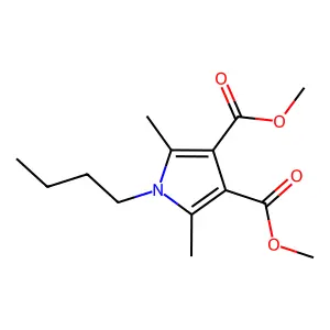 1H-Pyrrole-3,4-dicarboxylic acid, 1-butyl-2,5-dimethyl-, dimethyl ester structure