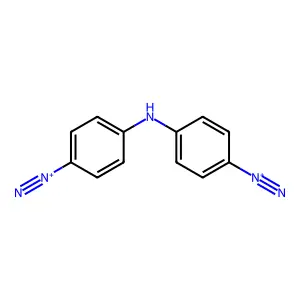 Benzenediazonium, 4,4'-iminobis- structure