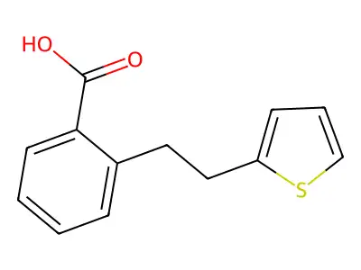 2-[2-(2-Thienyl)ethyl]benzoic acid structure