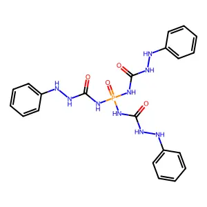 Semicarbazide, 4,4',4''-phosphinylidynetris(1-phenyl- structure