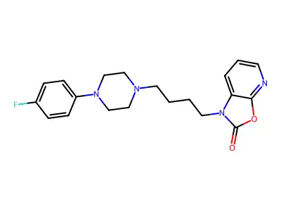 Oxazolo(5,4-b)pyridin-2(1H)-one, 1-(4-(4-(4-fluorophenyl)-1-piperazinyl)butyl)- structure