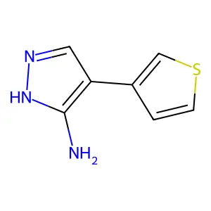 4-(thiophen-3-yl)-1H-pyrazol-5-amine structure