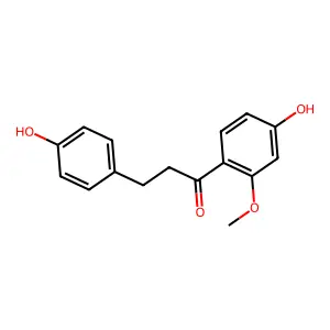 1-(4-Hydroxy-2-methoxyphenyl)-3-(4-hydroxyphenyl)propan-1-one structure
