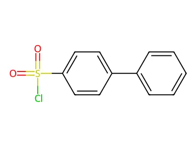 (1,1'-Biphenyl)-4-sulphonyl chloride structure