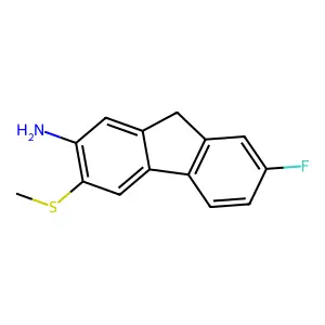 7-Fluoro-3-(methylsulfanyl)-9h-fluoren-2-amine structure
