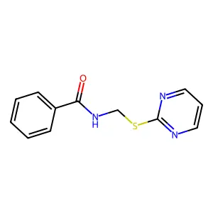 N-(pyrimidin-2-ylsulfanylmethyl)benzamide structure