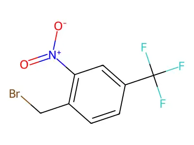 2-Nitro-4-(trifluoromethyl)benzyl bromide structure