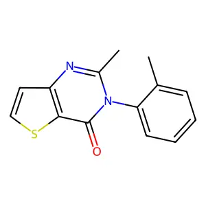 2-Methyl-3-(2-methylphenyl)thieno[3,2-d]pyrimidin-4-one structure