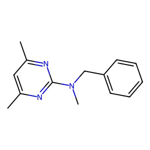 N-benzyl-N,4,6-trimethylpyrimidin-2-amine structure