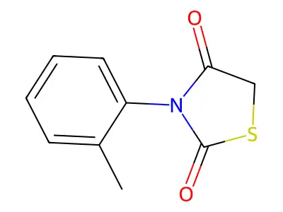 3-(2-Methylphenyl)-1,3-thiazolidine-2,4-dione structure