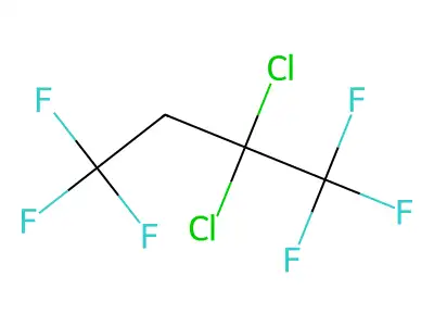 2,2-Dichloro-1,1,1,4,4,4-hexafluorobutane structure