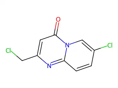 7-chloro-2-(chloromethyl)-4H-pyrido(1,2-a)pyrimidin-4-one structure