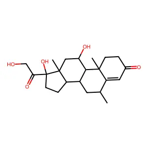 6alpha-Methylhydrocortisone structure